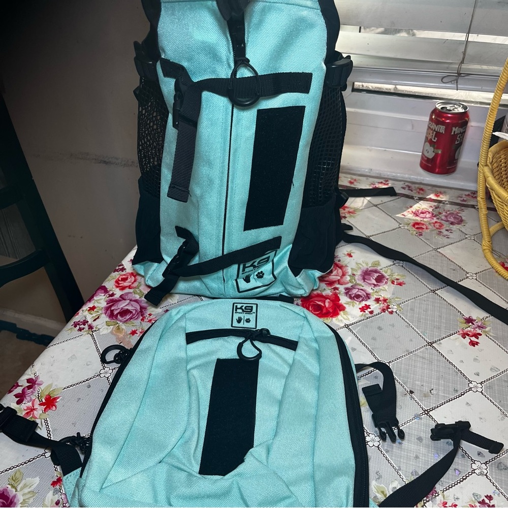 Mint and Black Men's Backpack Set